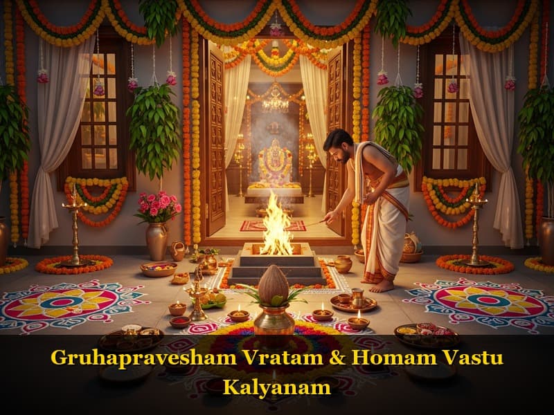 Gruhapravesham Vratam and Homam Vastu Kalyanam