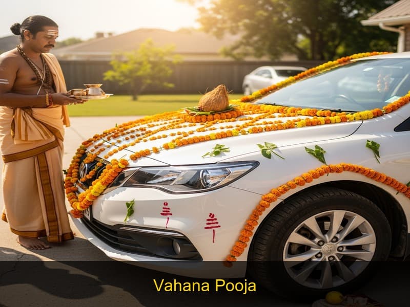 Vahana Pooja (New Vehicle Pooja) performed by Sri Shyam Sharma