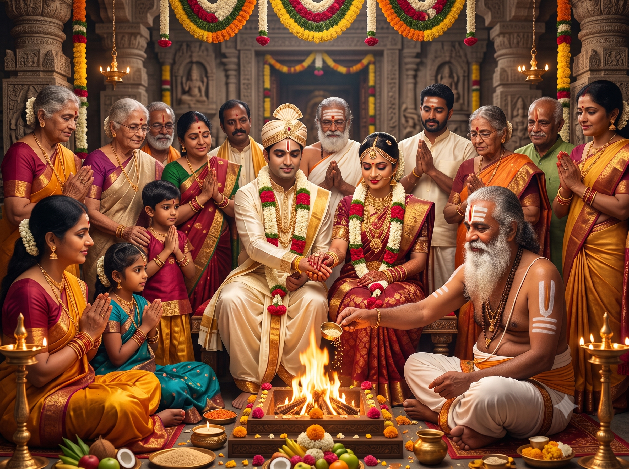 Hindu Wedding (Vivaham) performed by Sri Shyam Sharma